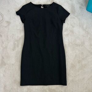 Banana Republic Black/Grey Pin Stripe Dress